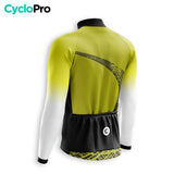 MAILLOT LONG DE CYCLISME HIVER JAUNE - TRACE+ Maillot thermique homme GT-Cycle Outdoor Store 