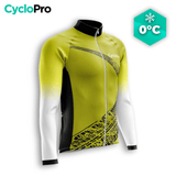 MAILLOT LONG DE CYCLISME HIVER JAUNE - TRACE+ Maillot thermique homme GT-Cycle Outdoor Store S 