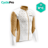 MAILLOT LONG DE CYCLISME HIVER MARRON - CUBIC+ Maillot thermique homme GT-Cycle Outdoor Store S 