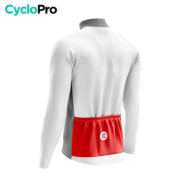 MAILLOT LONG DE CYCLISME - HIVER - MONT VENTOUX - DESTOCKAGE Maillot thermique homme Cyclo Pro 