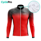 MAILLOT LONG DE CYCLISME HIVER ROUGE - COCCINELLE+ Maillot thermique homme GT-Cycle Outdoor Store 