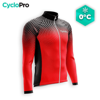 MAILLOT LONG DE CYCLISME HIVER ROUGE - DIMENSION+ Maillot thermique homme GT-Cycle Outdoor Store S 