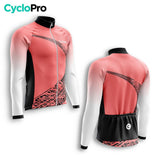 MAILLOT LONG DE CYCLISME HIVER ROUGE - TRACE+ Maillot thermique homme GT-Cycle Outdoor Store 