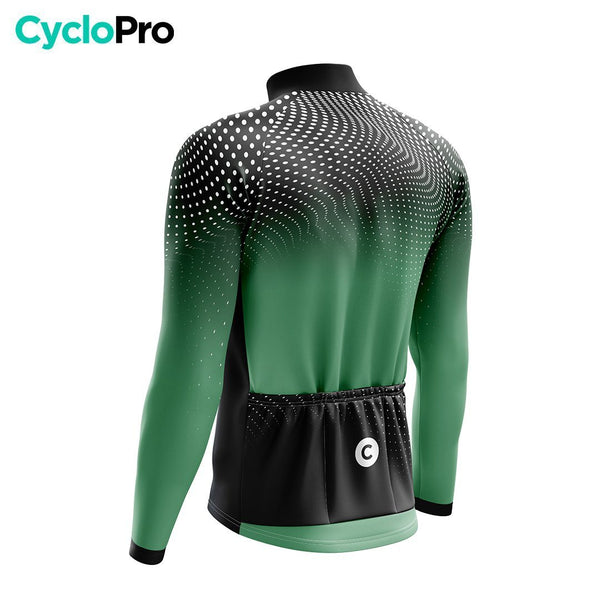MAILLOT LONG DE CYCLISME HIVER VERTE - COCCINELLE+ Maillot thermique homme GT-Cycle Outdoor Store 