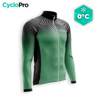 MAILLOT LONG DE CYCLISME HIVER VERTE - DIMENSION+ Maillot thermique homme GT-Cycle Outdoor Store S 