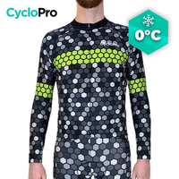 MAILLOT LONG DE CYCLISME JAUNE - HIVER - ATMOSPHERE+ Maillot thermique homme GT-Cycle Outdoor Store S 