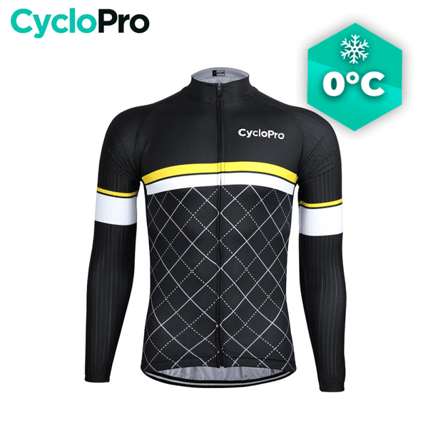 MAILLOT LONG DE CYCLISME JAUNE - HIVER - ROAD+ Maillot thermique homme GT-Cycle Outdoor Store S 
