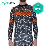 MAILLOT LONG DE CYCLISME ORANGE - HIVER - ATMOSPHERE+ Maillot thermique homme GT-Cycle Outdoor Store S 