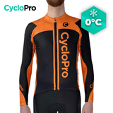 MAILLOT LONG DE CYCLISME ORANGE - HIVER - FLASH+ Maillot thermique homme GT-Cycle Outdoor Store XS 