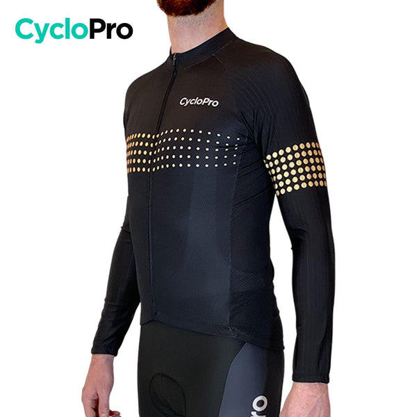 MAILLOT LONG DE CYCLISME ORANGE - HIVER - LIBERTY+ Maillot thermique homme GT-Cycle Outdoor Store 