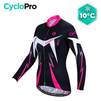MAILLOT LONG DE CYCLISME ROSE - AUTOMNE - CONFORT+ maillot manches longues pour femme GT-Cycle Outdoor Store L 