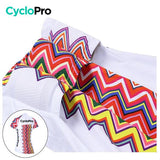 MAILLOT LONG DE CYCLISME ROSE - HIVER - MOSAIQUE+ maillot thermique femme GT-Cycle Outdoor Store 