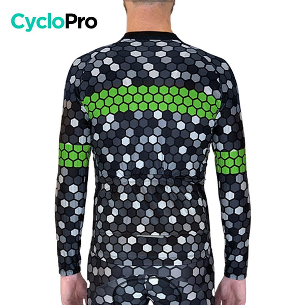 MAILLOT LONG DE CYCLISME VERT - HIVER - ATMOSPHERE+ Maillot thermique homme GT-Cycle Outdoor Store 