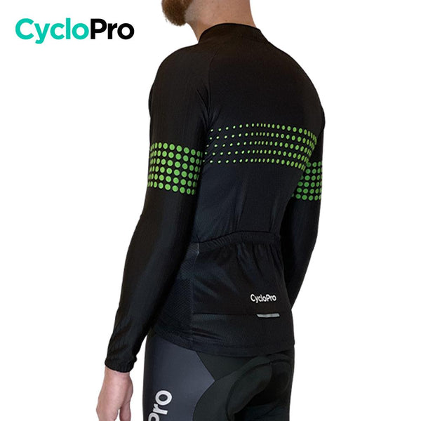 MAILLOT LONG DE CYCLISME VERT - HIVER - LIBERTY+ Maillot thermique homme GT-Cycle Outdoor Store 