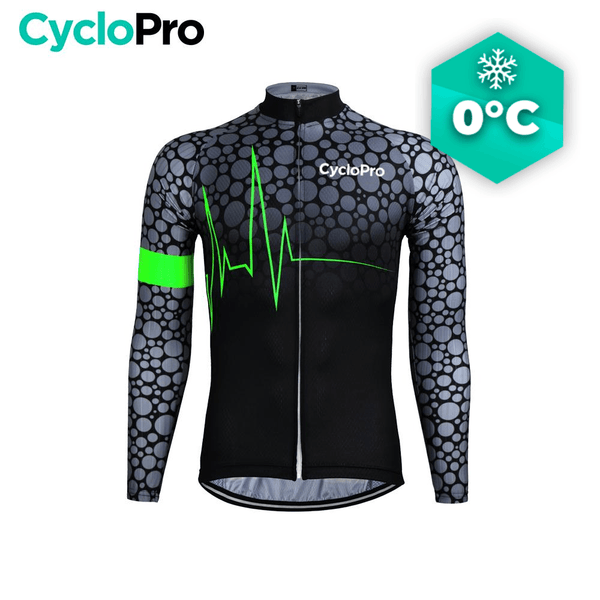 MAILLOT LONG DE CYCLISME VERT - HIVER - PULSATION+ Maillot thermique homme GT-Cycle Outdoor Store S 