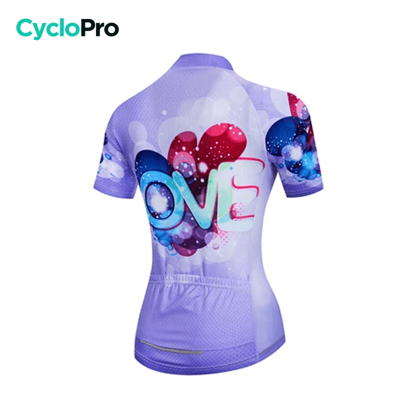 MAILLOT MANCHE COURTE FEMME - LOVE - DESTOCKAGE Cyclo Pro 