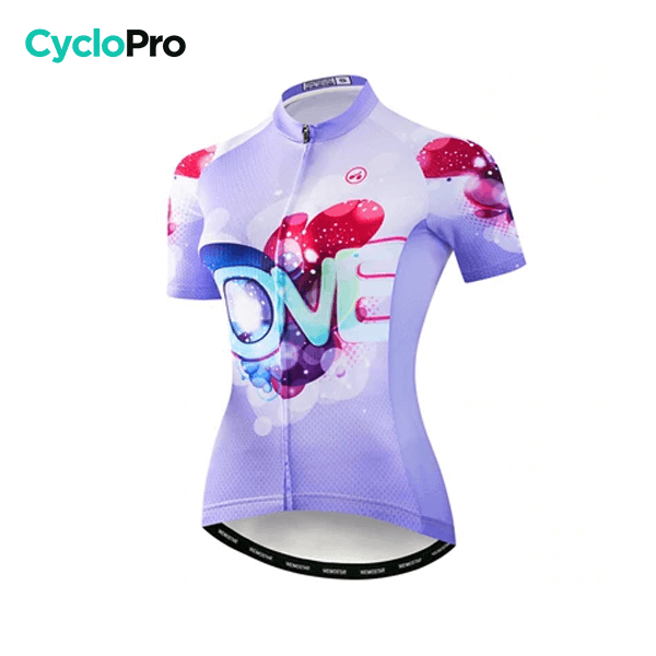MAILLOT MANCHE COURTE FEMME - LOVE GT-Cycle Outdoor Store L 