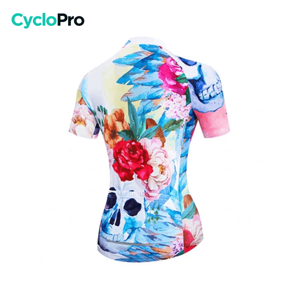 MAILLOT MANCHE COURTE FEMME - QUIET SKULL GT-Cycle Outdoor Store 