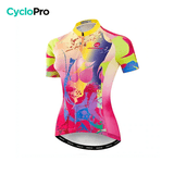 MAILLOT MANCHE COURTE FEMME / TYE - DYE GT-Cycle Outdoor Store L 