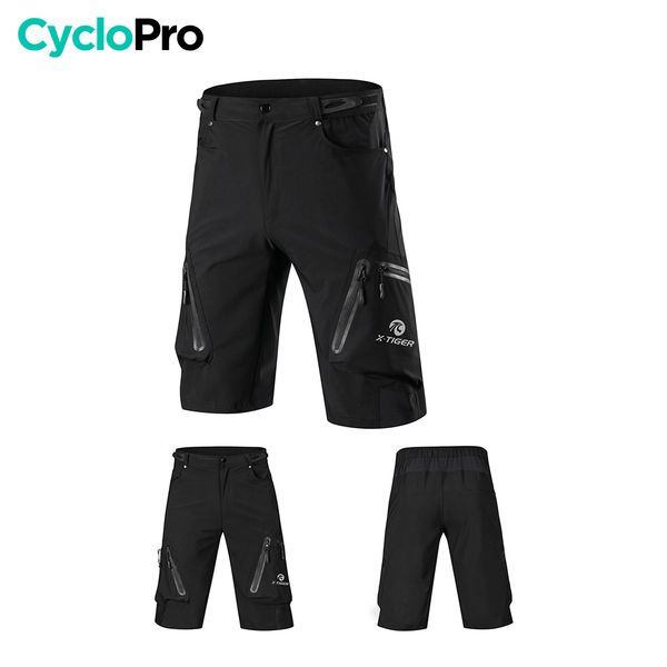 ARSUXEO Short Vélo Homme MTB Amortissant 3D – Léger & Respirant Coupe Ample B2204