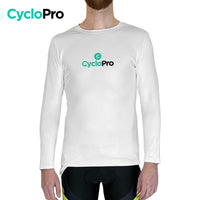 Sous maillot thermique blanc Hiver - Thermo+ - DESTOCKAGE Maillot technique hiver GT-Cycle Outdoor Store S 