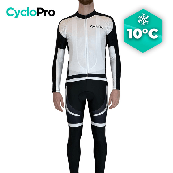 Tenue Cycliste Automne Blanc - Excellium Tenue de cyclisme automne homme GT-Cycle Outdoor Store Sans XL 