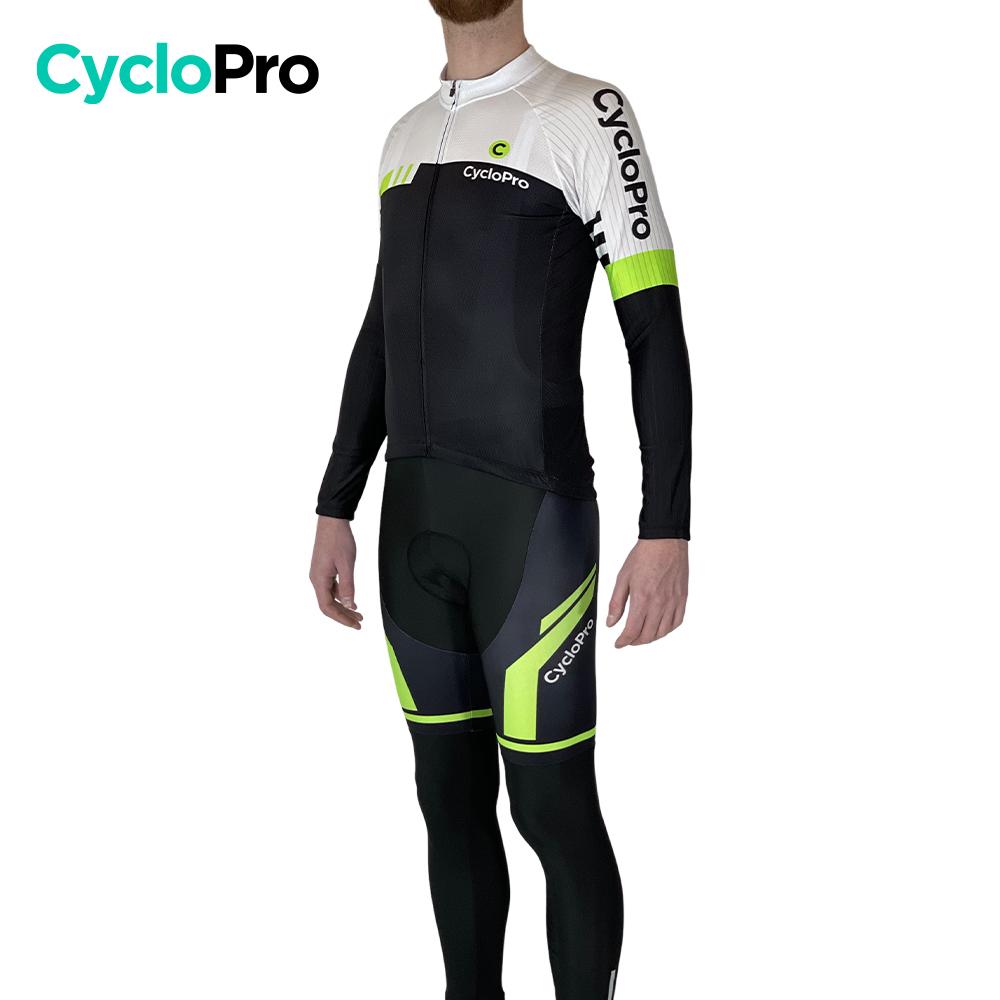 Maillot cycliste homme VOLER blanc et vert, Taleo, taille L Maillot cycliste homme VOLER blanc et vert, Taleo, taille L