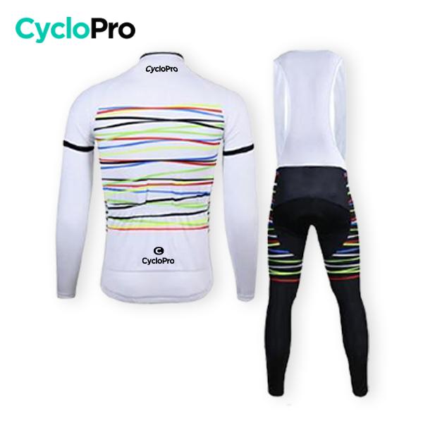 TENUE CYCLISTE AUTOMNE BLANCHE - Happy+ tenue de cyclisme CycloPro 