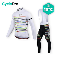 TENUE CYCLISTE AUTOMNE BLANCHE - Happy+ tenue de cyclisme CycloPro Avec XXL 