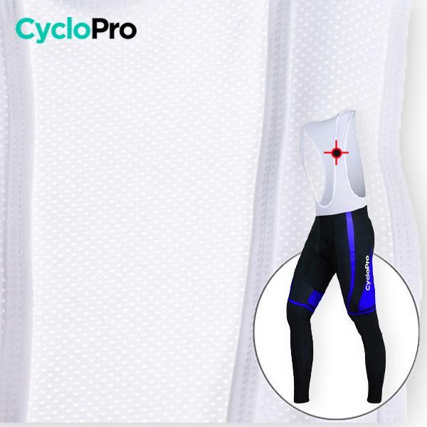 TENUE CYCLISTE AUTOMNE BLEUE - ABSTRACT+ tenue cyclisme homme CycloPro 