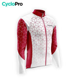 TENUE CYCLISTE AUTOMNE HOMME GRENAT - CUBIC+ tenue cyclisme homme CycloPro 