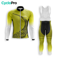 TENUE CYCLISTE AUTOMNE HOMME JAUNE - TRACE+ tenue cyclisme homme CycloPro XS 