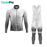 TENUE CYCLISTE AUTOMNE HOMME NOIRE - CRISTAL+ tenue cyclisme homme CycloPro XS 