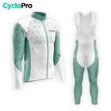 TENUE CYCLISTE AUTOMNE HOMME VERT - CUBIC+ tenue cyclisme homme CycloPro XS 