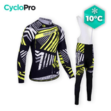 TENUE CYCLISTE AUTOMNE JAUNE - DIRTY+ tenue de cyclisme CycloPro Avec XS 
