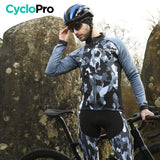 TENUE CYCLISTE AUTOMNE MARINE - COMMANDEUR tenue de cyclisme CycloPro 