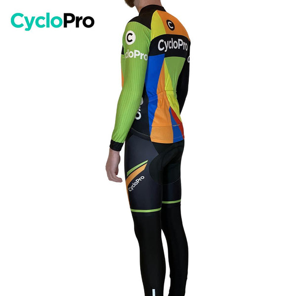 Tenue cycliste Automne multi-couleurs - Mosaïque+ Tenue de cyclisme automne homme GT-Cycle Outdoor Store 