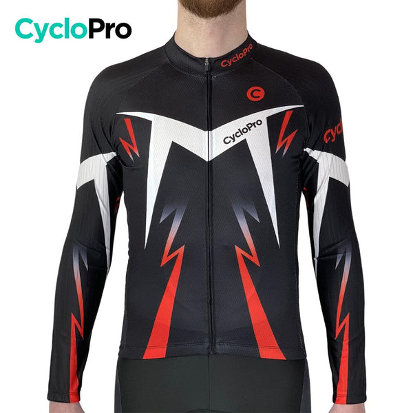 Maillot cyclisme Giro Chrono Pro Sport rouge et noir homme petit zip Maillot cyclisme Giro Chrono Pro Sport rouge et noir homme petit zip