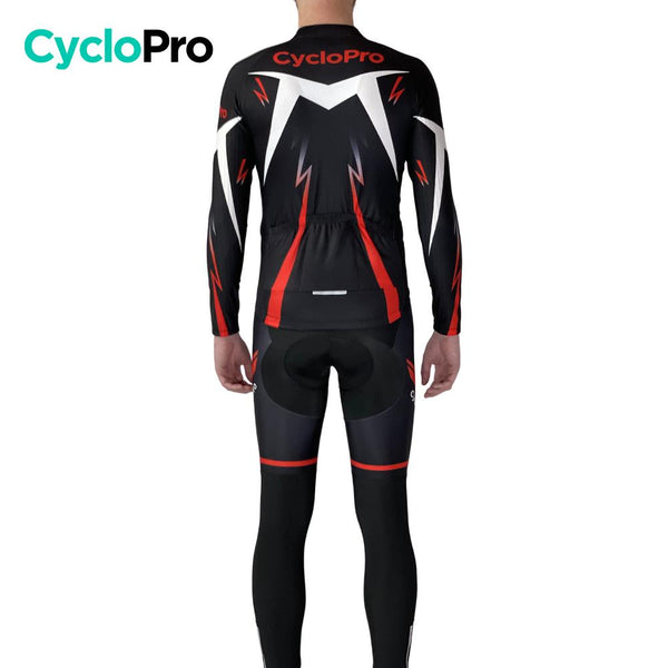 Tenue cycliste automne Noire et Rouge - Confort+ tenue de cyclisme hiver GT-Cycle Outdoor Store 