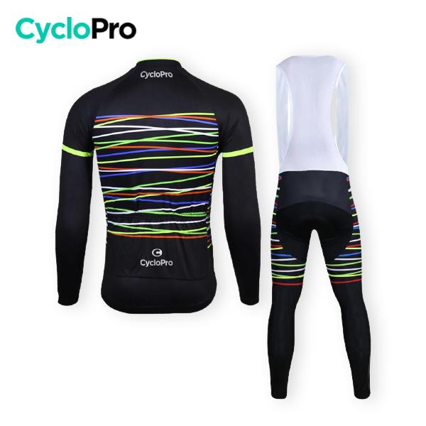 TENUE CYCLISTE AUTOMNE NOIRE - HAPPY+ tenue de cyclisme CycloPro 