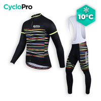TENUE CYCLISTE AUTOMNE NOIRE - HAPPY+ tenue de cyclisme CycloPro Avec 4XL 