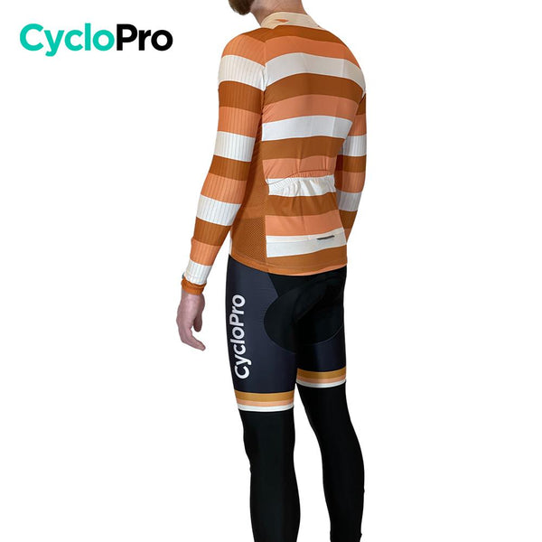 Tenue cycliste automne Orange Homme - Evasion+ - DESTOCKAGE tenue de cyclisme automne GT-Cycle Outdoor Store 