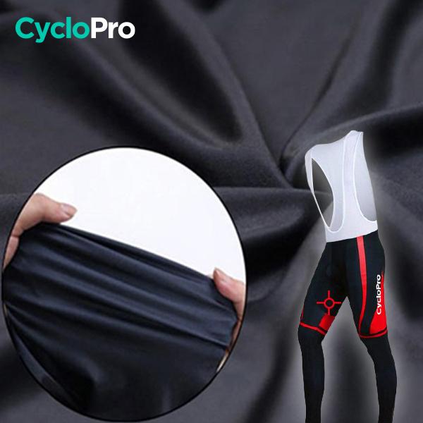 TENUE CYCLISTE AUTOMNE ROUGE - ABSTRACT+ tenue de cyclisme CycloPro 