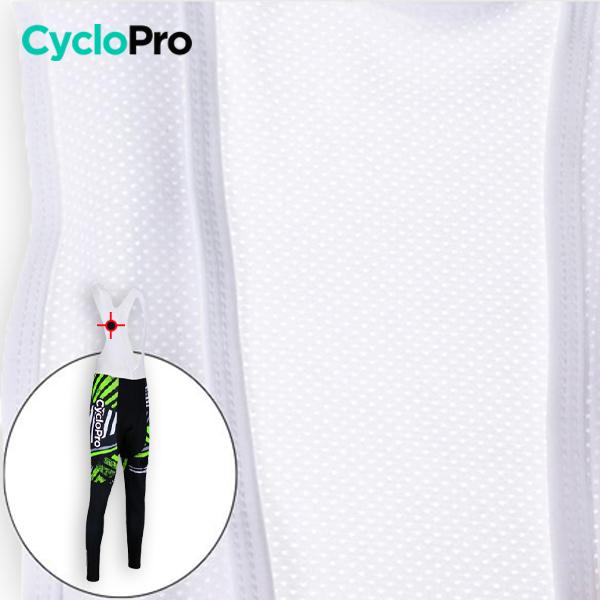 TENUE CYCLISTE AUTOMNE VERTE - DIRTY+ tenue de cyclisme CycloPro 