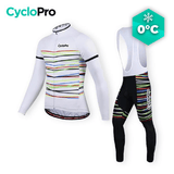 TENUE CYCLISTE HIVER BLANCHE - HAPPY+ tenue de cyclisme CycloPro Avec XS 