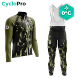 TENUE CYCLISTE HIVER FEUILLE - COMMANDEUR tenue de cyclisme CycloPro XS 