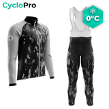 TENUE CYCLISTE HIVER GRISE - COMMANDEUR tenue de cyclisme CycloPro XS 