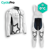 TENUE CYCLISTE HIVER HOMME BLANCHE - STAR+ tenue cyclisme homme CycloPro XS 