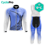 TENUE CYCLISTE HIVER HOMME BLEU - TRACE+ tenue cyclisme homme CycloPro XS 