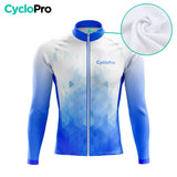 TENUE CYCLISTE HIVER HOMME BLEUE - CRISTAL+ tenue cyclisme homme CycloPro 